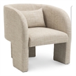 Meridian Furniture Sawyer Beige Weaved Fabric Accent Chair