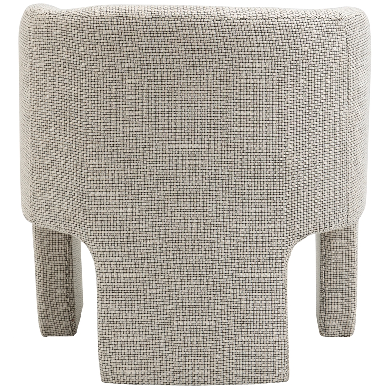 Meridian Furniture Sawyer Cream Weaved Fabric Accent Chair