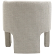 Meridian Furniture Sawyer Cream Weaved Fabric Accent Chair