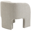 Meridian Furniture Sawyer Cream Weaved Fabric Accent Chair