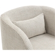 Meridian Furniture Sawyer Cream Weaved Fabric Accent Chair