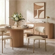 Meridian Furniture Lupita Cream Vegan Leather Dining Chair (Set of 2)