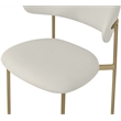Meridian Furniture Lupita Off White Vegan Leather Dining Chair (Set of 2)
