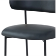 Meridian Furniture Lupita Black Vegan Leather Dining Chair (Set of 2)