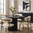 Meridian Furniture Lupita Cream Vegan Leather Dining Chair (Set of 2)
