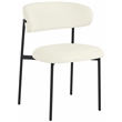 Meridian Furniture Lupita Cream Vegan Leather Dining Chair (Set of 2)