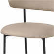 Meridian Furniture Lupita Taupe Vegan Leather Dining Chair (Set of 2)