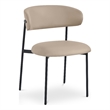 Meridian Furniture Lupita Taupe Vegan Leather Dining Chair (Set of 2)