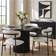 Meridian Furniture Lupita Off White Vegan Leather Dining Chair (Set of 2)