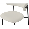Meridian Furniture Lupita Off White Vegan Leather Dining Chair (Set of 2)