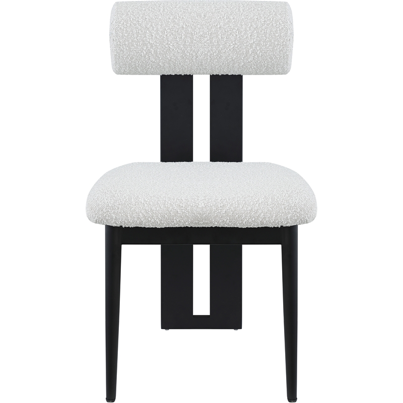 Meridian Furniture Dario Cream Boucle Fabric Dining Chair (Set of 2)
