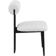 Meridian Furniture Dario Cream Boucle Fabric Dining Chair (Set of 2)