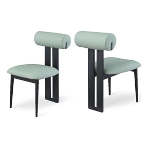 Meridian Furniture Dario Mint Vegan Leather Dining Chair (Set of 2)