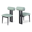 Meridian Furniture Dario Mint Vegan Leather Dining Chair (Set of 2)