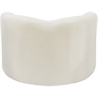 Meridian Furniture Kali Cream Faux Shearling Teddy Fabric Chair