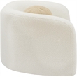 Meridian Furniture Kali Cream Faux Shearling Teddy Fabric Chair