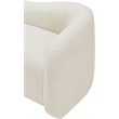 Meridian Furniture Kali Cream Faux Shearling Teddy Fabric Chair