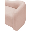 Meridian Furniture Kali Pink Faux Shearling Teddy Fabric Chair