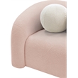 Meridian Furniture Kali Pink Faux Shearling Teddy Fabric Chair