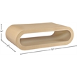 Meridian Furniture Sono Natural Coffee Table