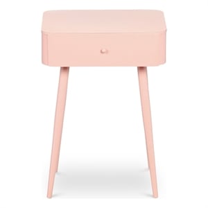 Meridian Furniture Rylan Pink Metal Night Stand