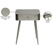Meridian Furniture Rylan Silver Metal Night Stand