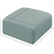 Meridian Furniture Arc Mint Green Vegan Leather Ottoman