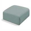 Meridian Furniture Arc Mint Green Vegan Leather Ottoman