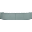 Meridian Furniture Arc Mint Green Vegan Leather Modular Sectional