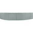 Meridian Furniture Arc Mint Green Vegan Leather Modular Sectional