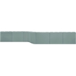 Meridian Furniture Arc Mint Green Vegan Leather Modular Sectional