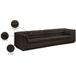 Meridian Furniture Cascade Brown Boucle Fabric Modular Sofa