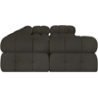 Meridian Furniture Ames Brown Boucle Fabric Modular Sectional