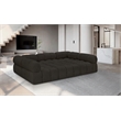 Meridian Furniture Ames Brown Boucle Fabric Modular Sectional