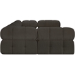 Meridian Furniture Ames Brown Boucle Fabric Modular Sectional