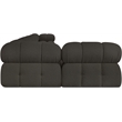 Meridian Furniture Ames Brown Boucle Fabric Modular Sectional