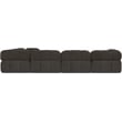Meridian Furniture Ames Brown Boucle Fabric Modular Sectional