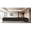 Meridian Furniture Ames Brown Boucle Fabric Modular Sectional