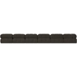 Meridian Furniture Ames Brown Boucle Fabric Modular Sectional
