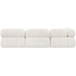 Meridian Furniture Ames Cream Boucle Fabric Modular Sofa