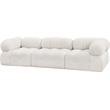 Meridian Furniture Ames Cream Boucle Fabric Modular Sofa
