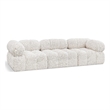 Meridian Furniture Ames Cream Boucle Fabric Modular Sofa