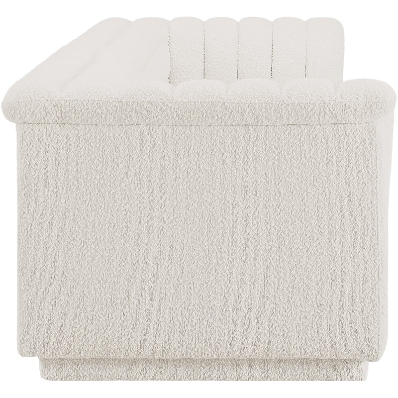 Meridian Furniture Cascade Cream Boucle Fabric Modular Sofa