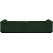 Meridian Furniture Cascade Green Boucle Fabric Modular Sofa