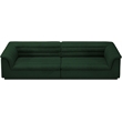 Meridian Furniture Cascade Green Boucle Fabric Modular Sofa