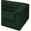 Meridian Furniture Cascade Green Boucle Fabric Modular Sofa