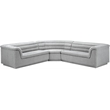 Meridian Furniture Cascade Grey Boucle Fabric Modular Sectional