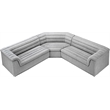Meridian Furniture Cascade Grey Boucle Fabric Modular Sectional