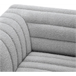 Meridian Furniture Cascade Grey Boucle Fabric Modular Sectional