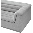 Meridian Furniture Cascade Grey Boucle Fabric Modular Sectional